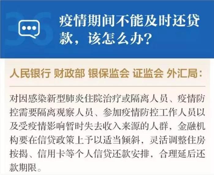 疫情影响贷款延期/疫情期间贷款延迟
