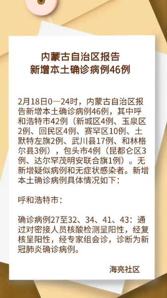 【疫情内蒙古自治区最新通告/疫情内蒙古自治区最新通告今天】
