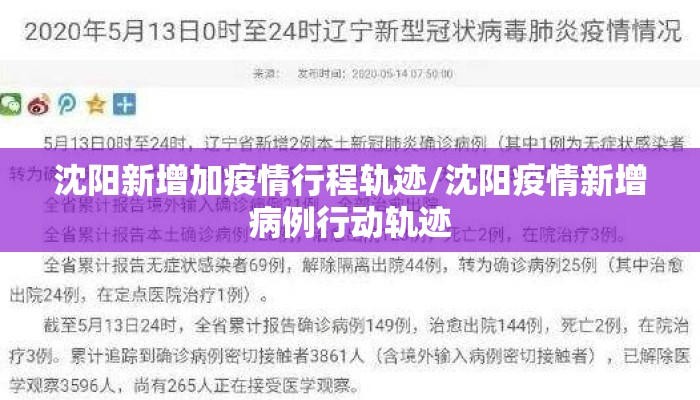 【沈阳新增加疫情最新轨迹/沈阳新增加疫情最新轨迹公布】 【沈阳新增加疫情最新轨迹/沈阳新增加疫情最新轨迹公布】