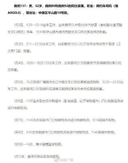 河南郑州疫情通报/河南郑州疫情新增病例名单 河南郑州疫情通报/河南郑州疫情新增病例名单
